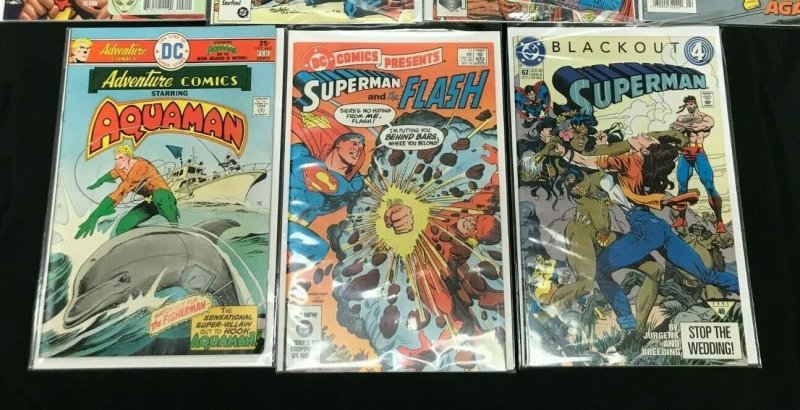 MISC DC 7PC LOT (VF) FLASH!! SUPERMAN!! JLA ORIGINS!! 1984-1991