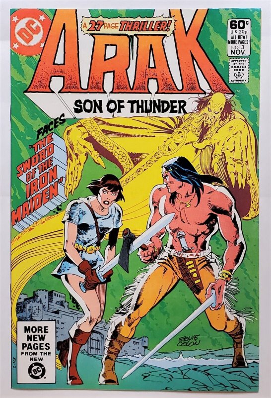 Arak Son of Thunder #3 (Nov 1981, DC) 7.0 FN/VF