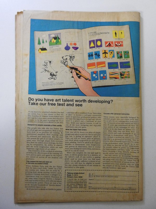 Fantastic Four #109 GD+ moisture damage, centerfold detached bottom staple