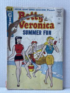 Archie’s Giant Series #8  Betty And Veronica Summer Fun  1960 