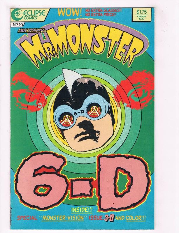 Mr Monster #10 FN Eclipse Comics Comic Book Gilbert 1987 DE38 AD11