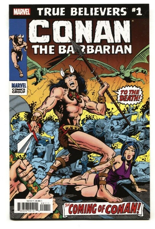 True Believers: Conan the Barbarian #1 2019 Marvel comic book NM-