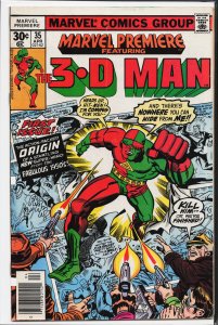 Marvel Premiere #35 (1977) 3-D Man [Key Issue]