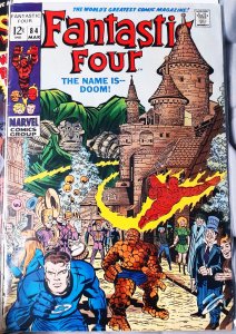 Fantastic Four #84 (1969) DR. DOOM ICONIC COVER! Crystal Nick Fury Sue Thing~ FN