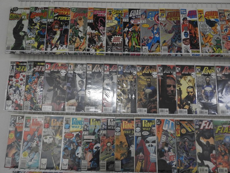 Huge Lot of 140+ Comics W/ Punisher, Flash, Green Lantern Avg. VF- Condition!