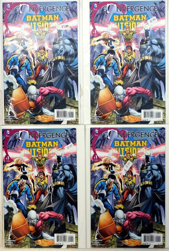 Convergence Batman and the Outsiders Lot of 4 #1 x4 (2015) DC Comics 1st Print