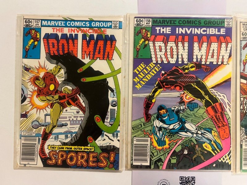 3 Iron Man Marvel Comic Books # 155 156 157 Thor Avengers Spiderman 66 SM5