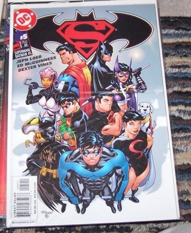 Superman  Batman #5 (Feb 2004, DC) loeb  huntress+batgirl nightwing krypto  