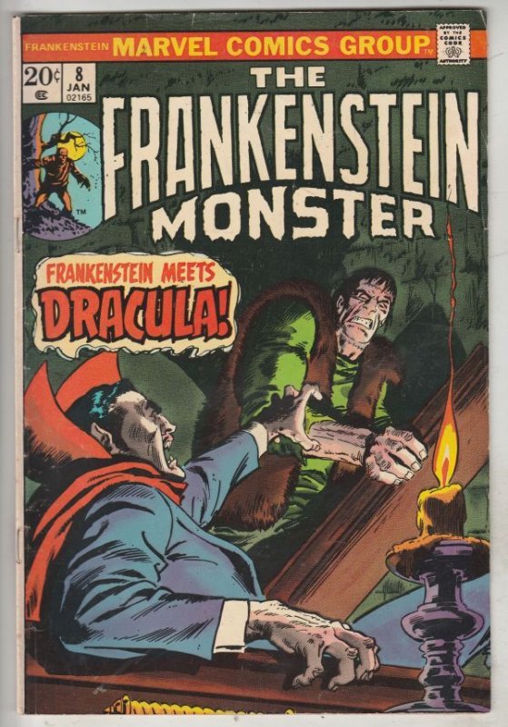 Frankenstein, the Monster of #8 (Jan-74) VF+ High-Grade Frankenstein