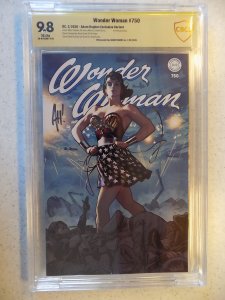 WONDER WOMAN # 750 HUGHES EXCLUSIVE  CBCS 9.8. SIGNED BY HUGHES SWEET BOOK