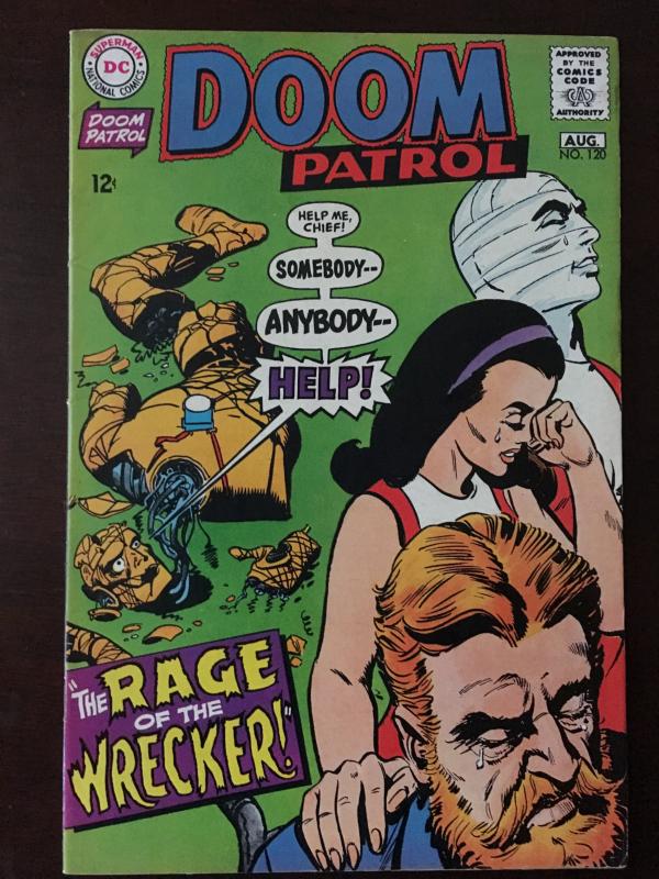 DOOM PATROL! #120 ELASTI-GIRL! WOW! BRIGHT VF HIGH GRADE