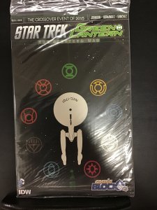 Star Trek/Green Lantern #1 Cover RE - Comic Block Exclusive Francesco Francav...