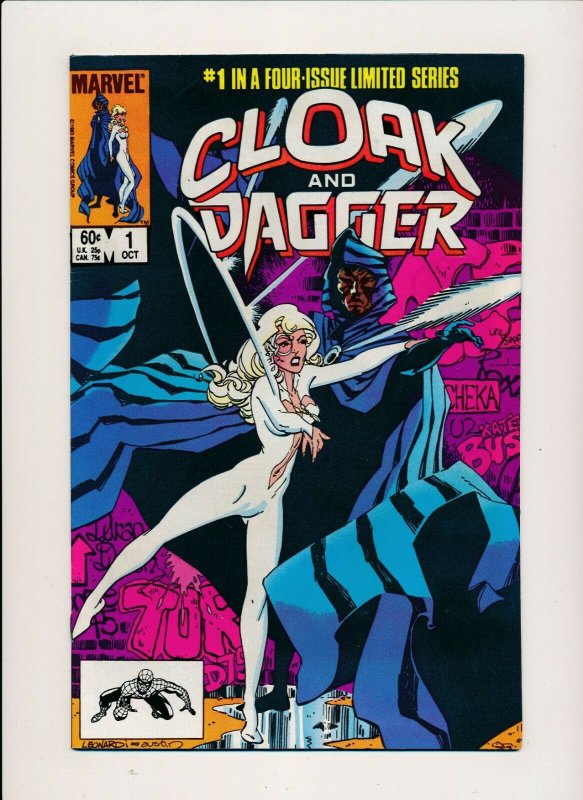 Marvel Lot of 2-CLOAK & DAGGER #1-2 1983 SIGNED by RICK LEONARDI F/VF (PF934)