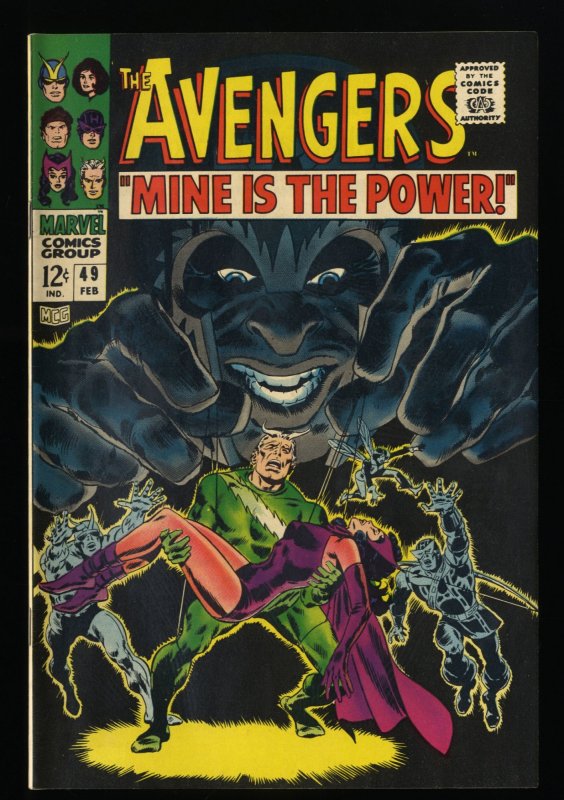 Avengers #49 VF/NM 9.0 1st Appearance Typhon Quicksilver Scarlet Witch!