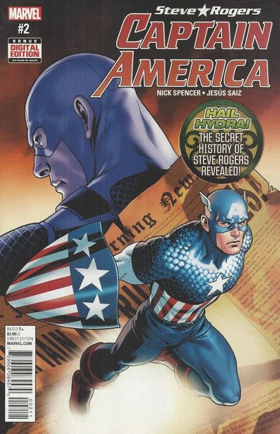 Captain America: Steve Rogers   #2, NM + (Stock photo)