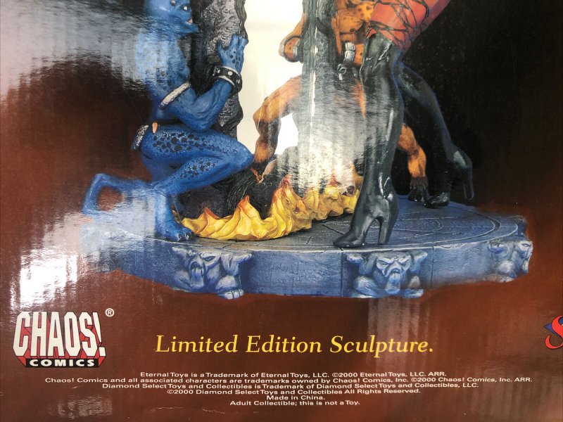 Lady Demon(2000) In Her Mirror Resin Statue| Eternal Toys|Chaos Comics| Not Used 699788201053