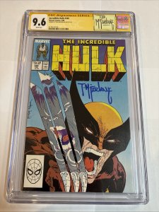 Incredible Hulk (1988) # 340 (CGC 9.6 SS WP)  Signed Todd McFarlane