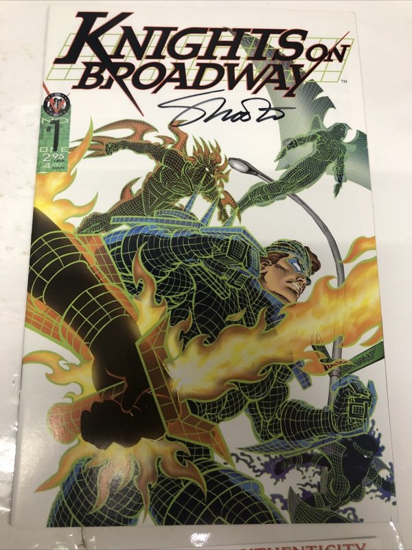 Knights On Broadway  (1996) Variant # 1 (FN/VF) COA • Signed By Jim Shooter