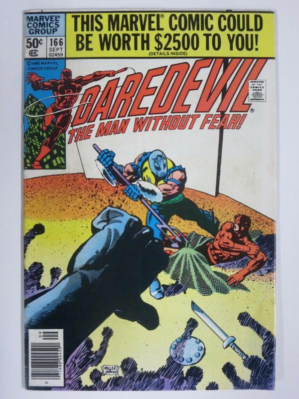 DAREDEVIL 166 VG Sept. 1980 Frank Miller!