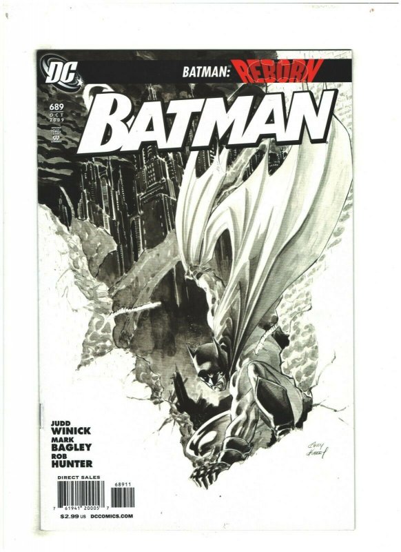 Batman #689 NM- 9.2 DC Comics 2009 Batman: Reborn