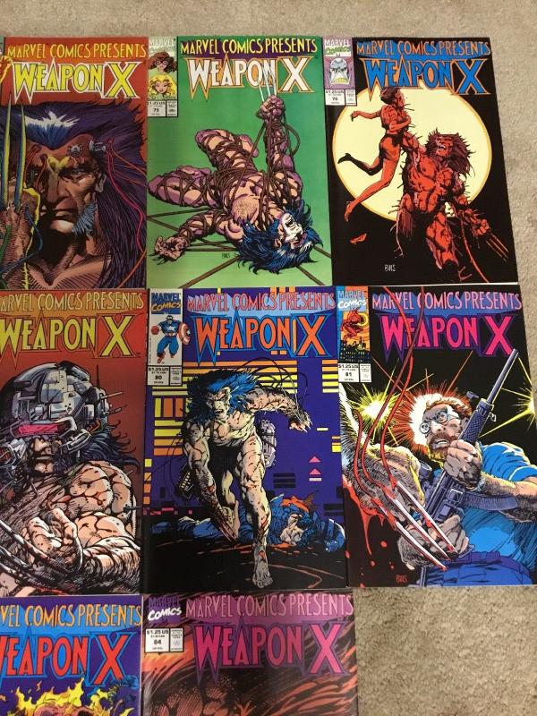 Marvel Comics Presents 72-84 * Weapon X Complete Set *