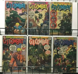 G. I. COMBAT - LOT #1 - DC - 12 ISSUES Within #114-143 - 1965-70 - G+