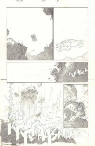 Thor: God of Thunder #22 p.8 - Roz Solomon Crashes - 2014 art by Esad Ribic