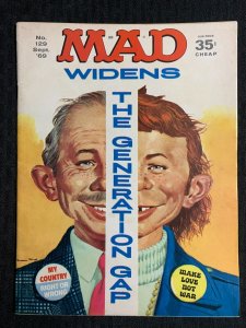 1969 MAD Magazine #129 VG+ 4.5 Alfred E Neuman / Mad Widens the Generation Gap