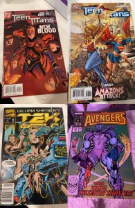 Lot of 4 Comics (See Description) Teen Titans, Tekworld, Avengers