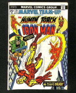 Marvel Team-up #29 Human Torch Iron Man!