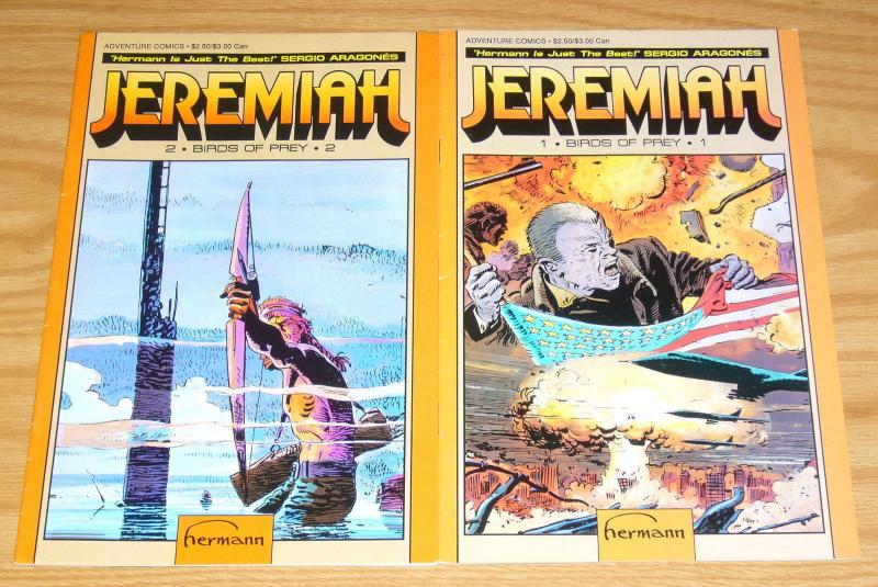 Jeremiah: Birds of Prey #1-2 FN complete series HERMANN adventure comics 1991