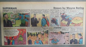 Superman Sunday Page #991 by Wayne Boring from 10/26/1958 Size ~7.5 x 15 inches