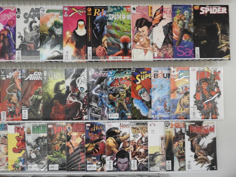 Huge Lot 160+ Comics W/ Hellboy, Hulk, Spider-Man, X-Men+ Avg VF Condition!