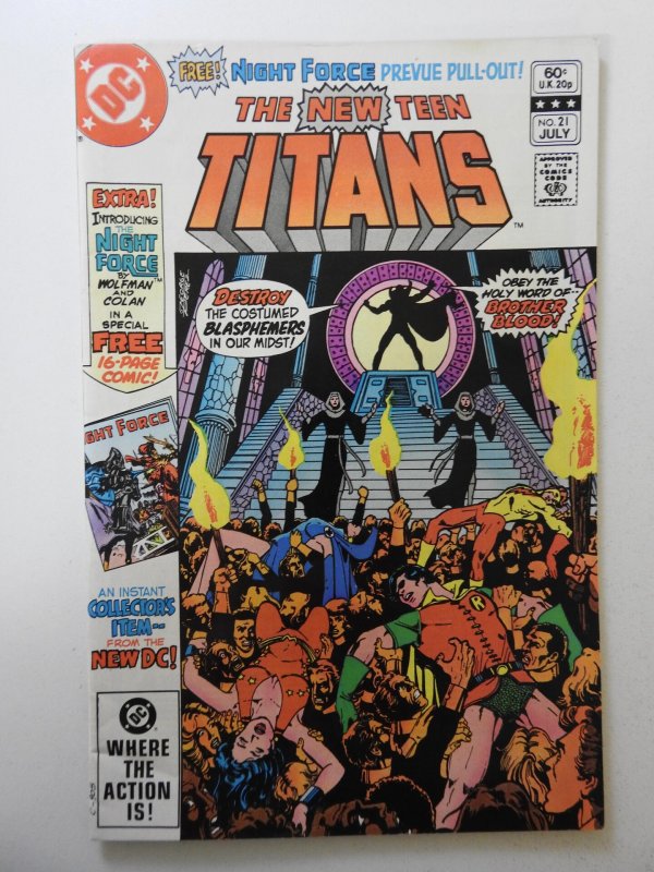 The New Teen Titans #21 Direct Edition (1982) FN Condition!