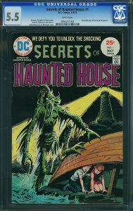 Secrets of Haunted House #1 (1975) CGC 5.5 FN-