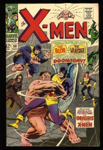 X-Men #38 FN/VF 7.0 Blob! The Vanisher! Origins of the X-Men Begins!