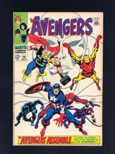 The Avengers #58 (1968) VF- 2nd Appearance and Origin of Vision