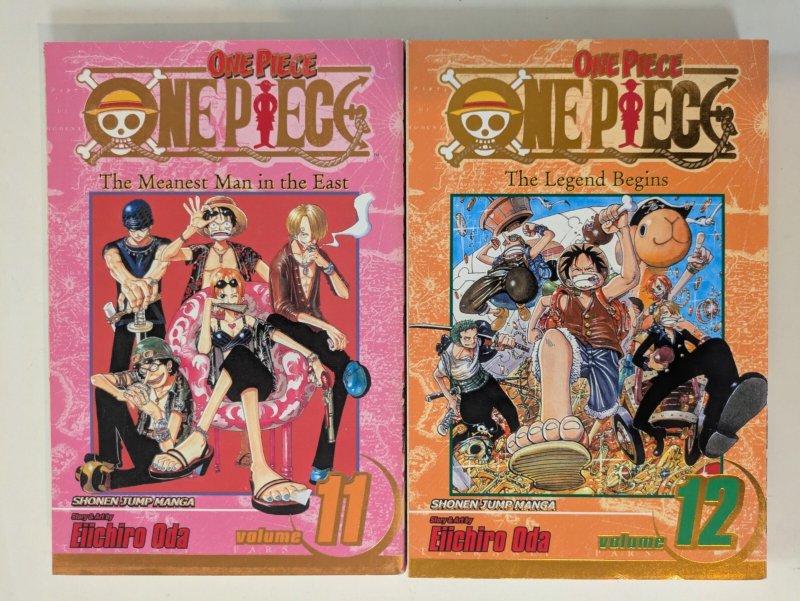 One Piece Gold Foils 11 (1st Edition) & 12 (2nd Edition)