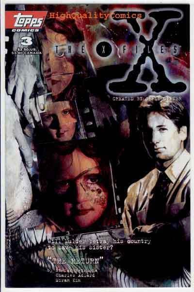 X-FILES #3, NM, Dana Scully, 1st,  Fox Mulder, Carter, 1995, more XF in store