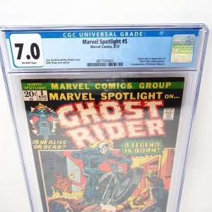 Marvel Spotlight #5 (1972) 1st Appearance of Ghost Rider!  CGC 7.0