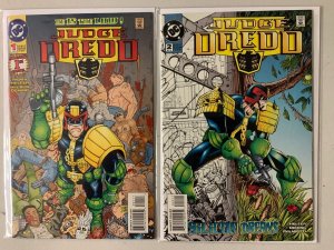 Judge Dredd Set:#1-2 2 different books average 8.0 VF (1994)