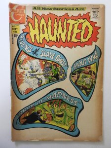 Haunted #1 (1971) FR Condition 1/3 book-length spine split, cover detached