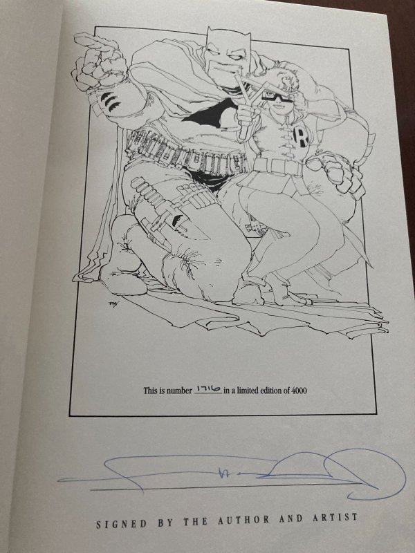 The Dark Knight signed by Frank Miller