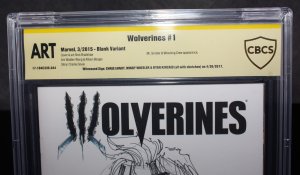 Wolverines #1 CBCS (ART) Signed & Sketched by Ehnot, Wheeler, Kincaid - 2015