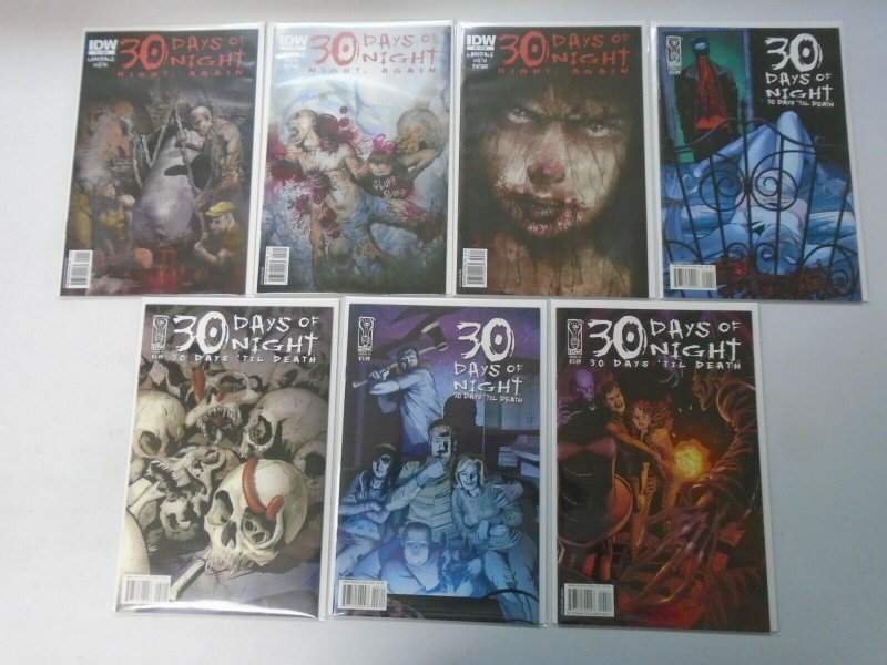 30 Days of Night lot 7 different issues 8.0 VF (2009-11 IDW)