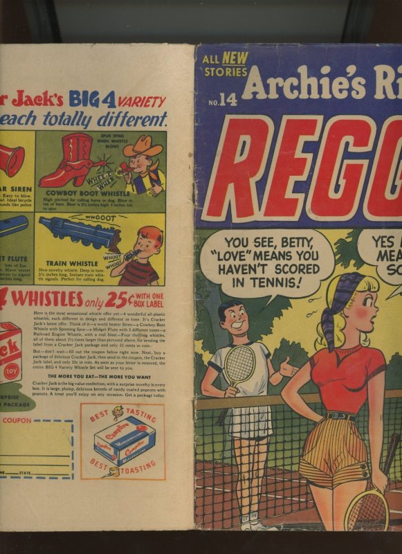 (1954) Archie's Rival Reggie #14: INNUENDO COVER! COMBINED SHIPPING! (3.0/3.5)