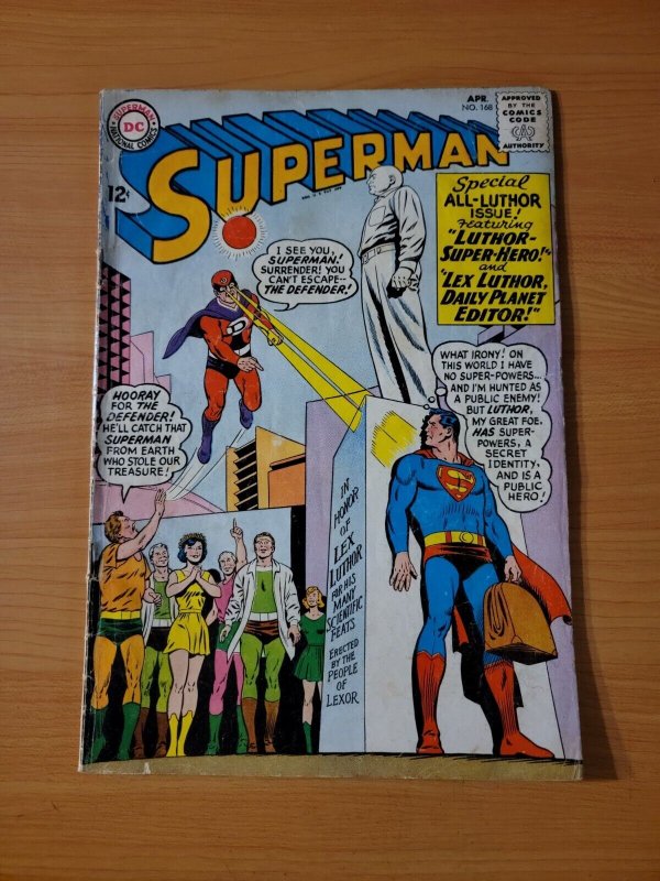 Superman #168 ~ VERY GOOD VG ~ 1964 DC Comics