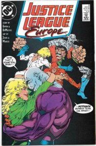 JUSTICE LEAGUE EUROPE #5, VF/NM, Bart Sears, Flash, 1989, more DC in store