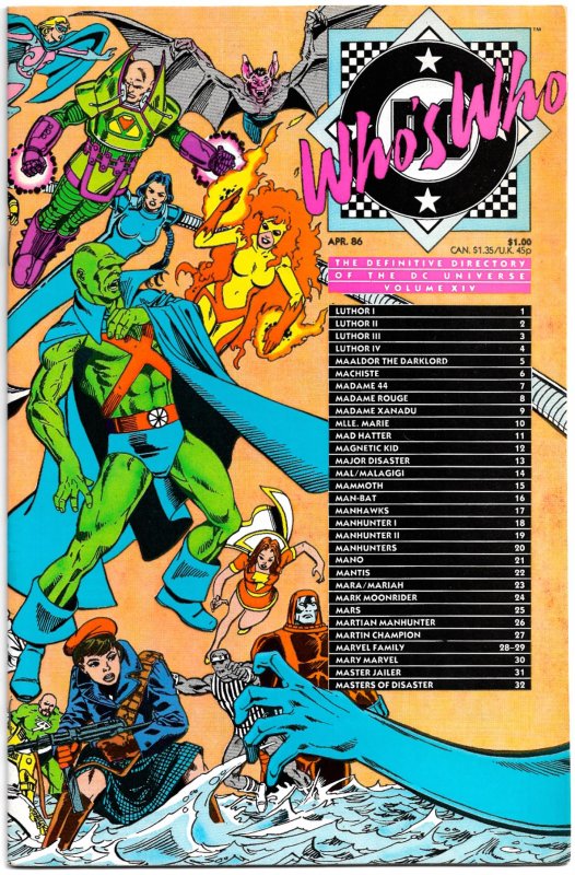 Krypto! Man-Bat! Metallo!  WHO'S WHO: DEFINITIVE DIRECTORY of the DCU #1...