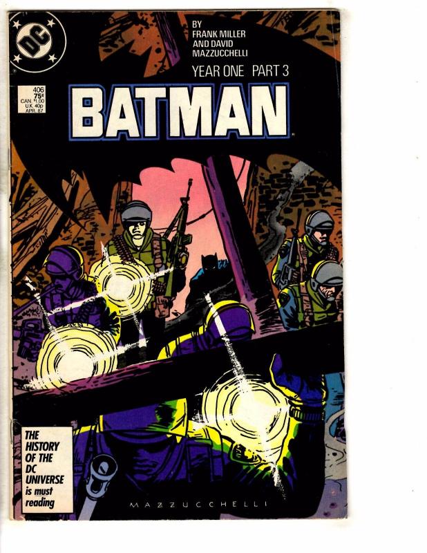 Batman # 406 FN/VF DC Comic Book Year One Part 3 Joker Robin Catwoman Gotham NP6